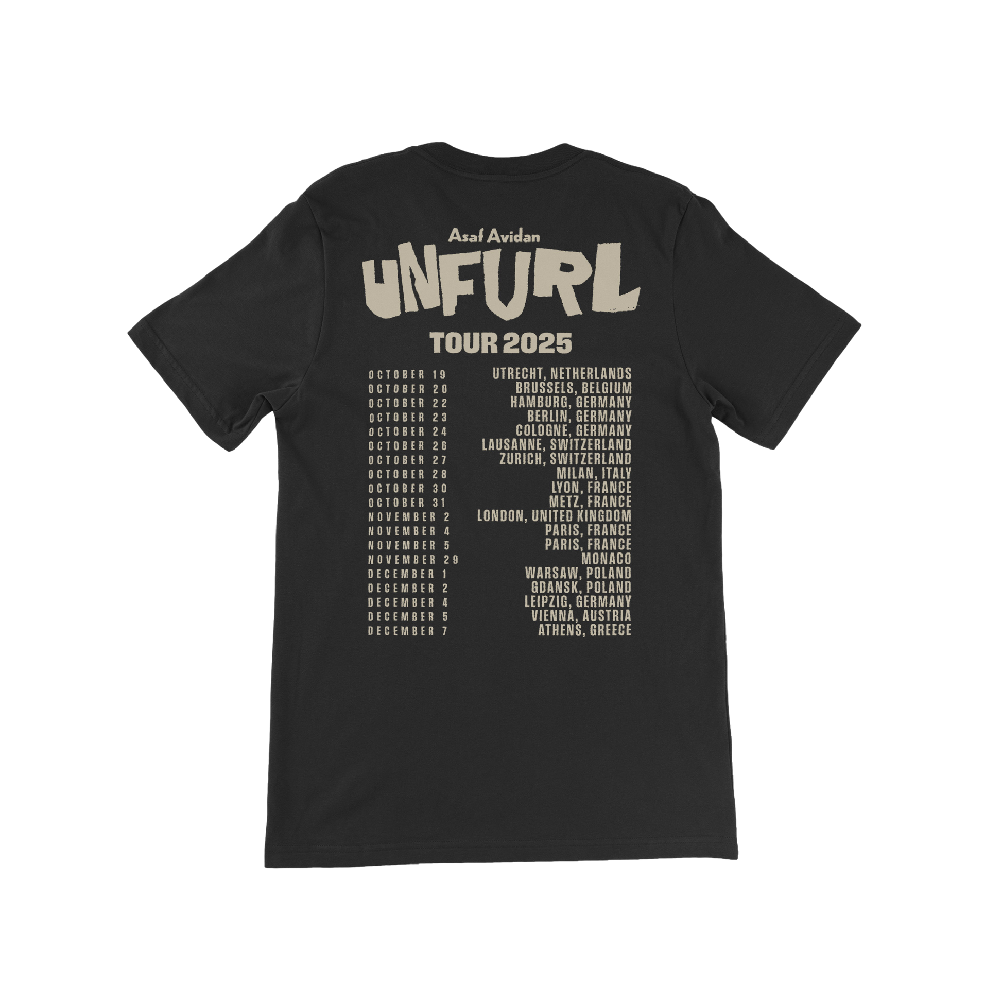 T-SHIRT - UNFURL TOUR 2025