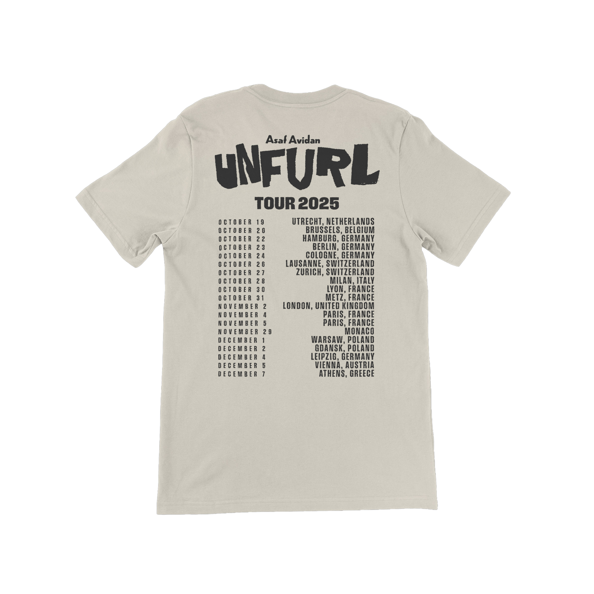 T-SHIRT - UNFURL TOUR 2025