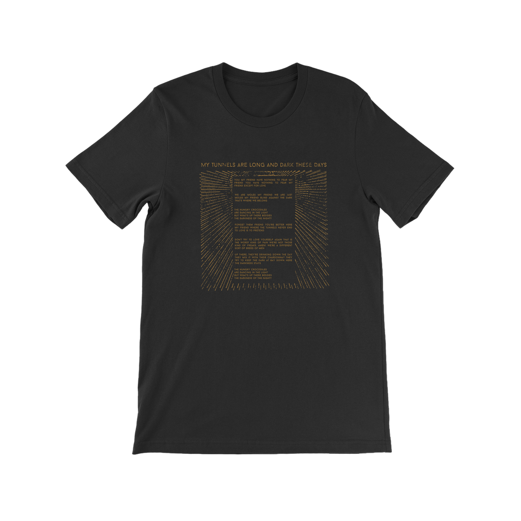 LYRICS T-SHIRT - GOLD SHADOW